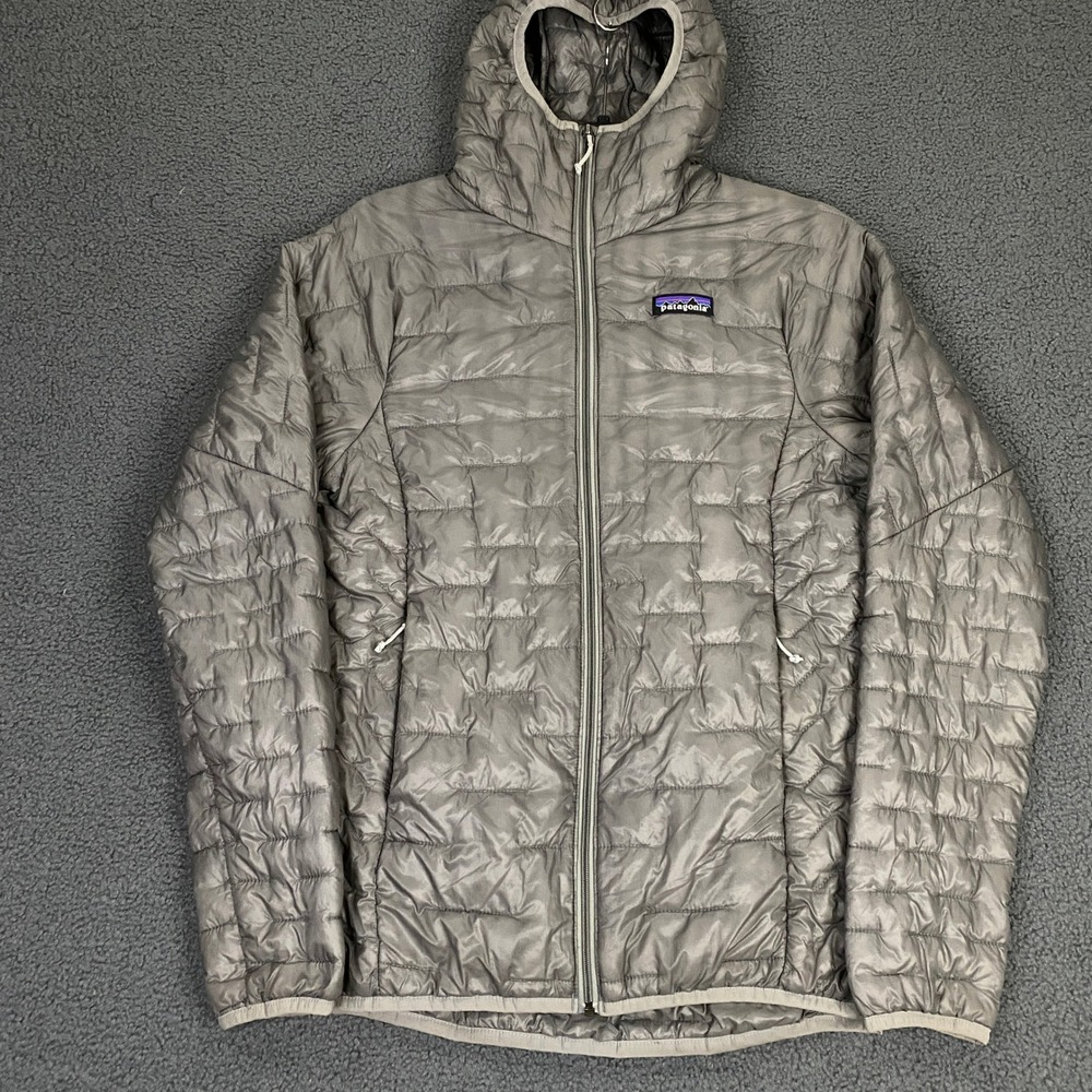 Patagonia Micro Hoody Womens XS Gray Puffer Insulated Lightweight Jacket 84040